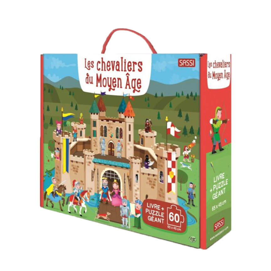 jeu puzzle chevaliers moyen age