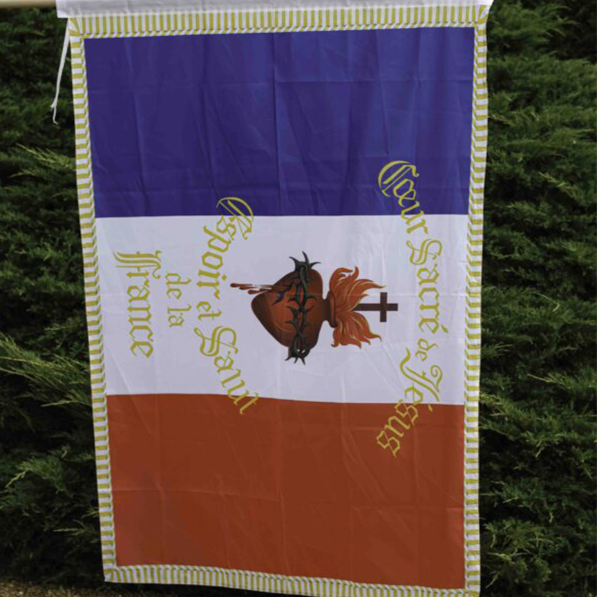 drapeau sacré coeur de jesus