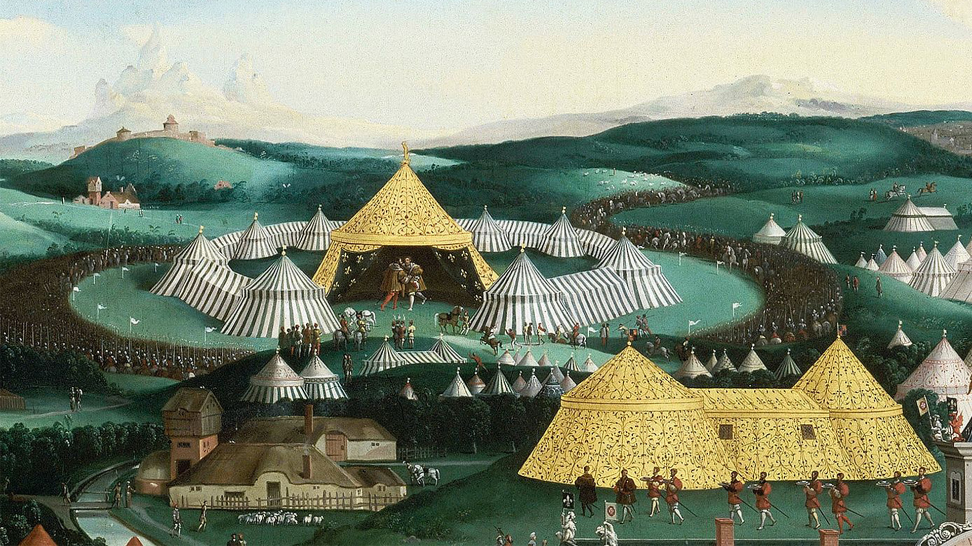 camp drap d'or françois Ier Henri VIII