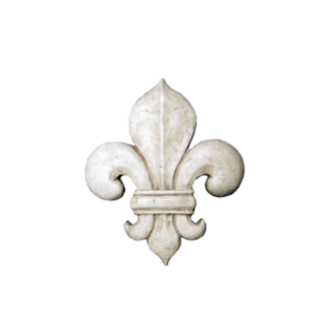 fleur de lys en plâtre