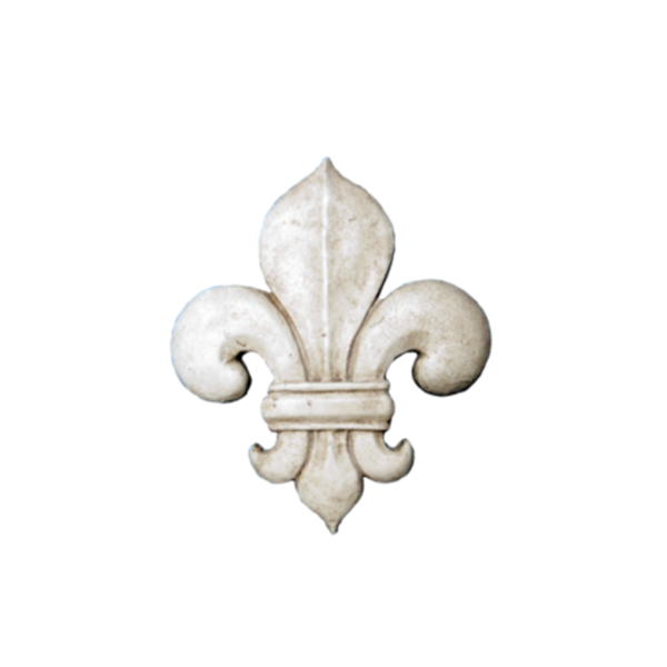 fleur de lys en plâtre