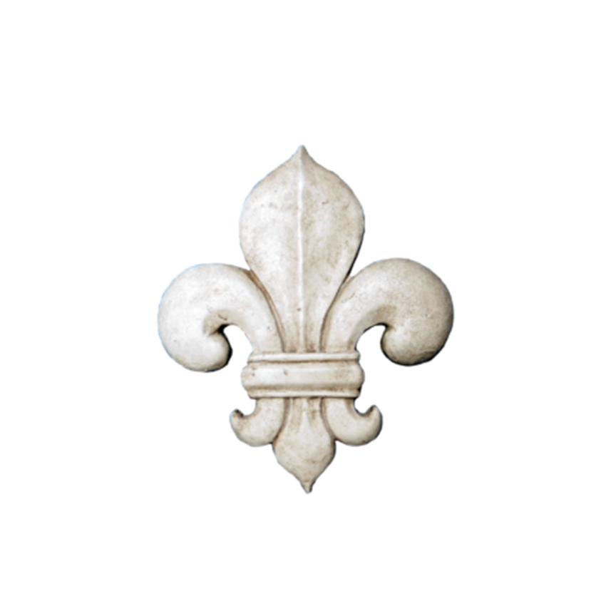 fleur de lys en plâtre