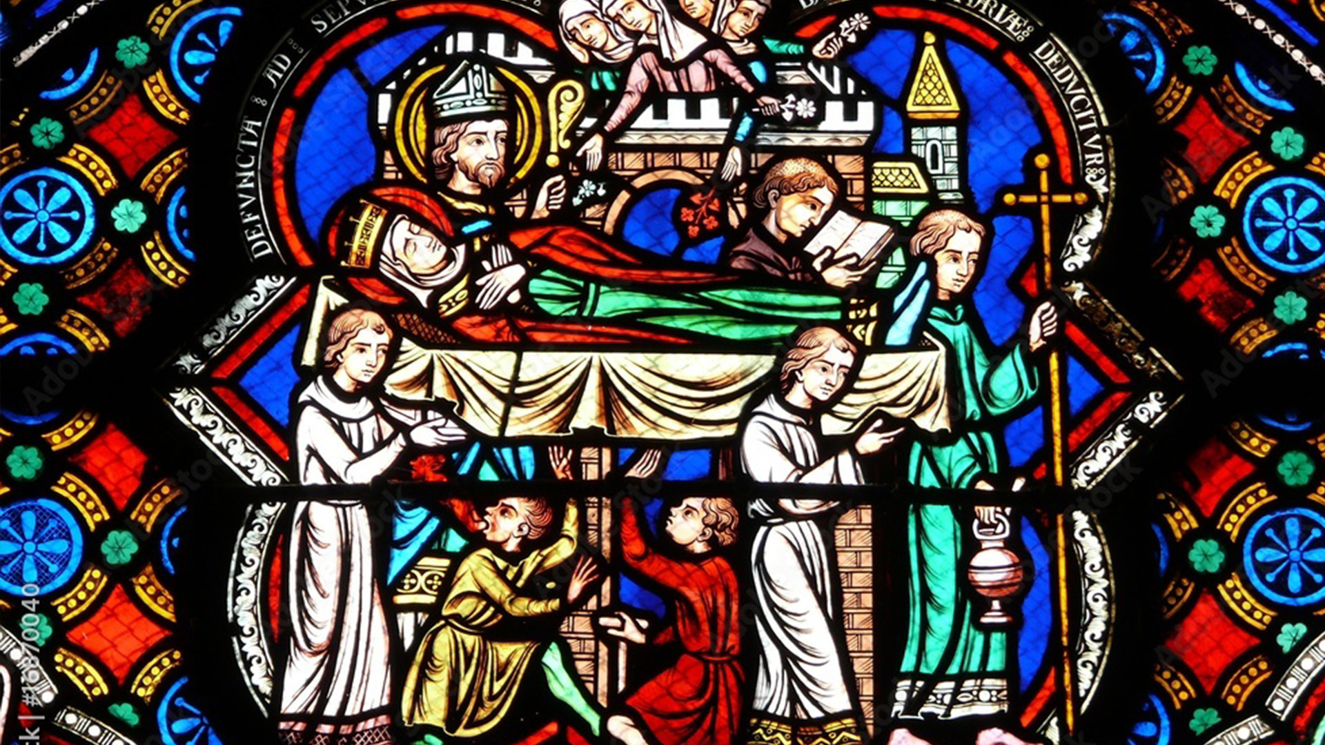 Les funérailles de sainte Radegonde - reine des Francs